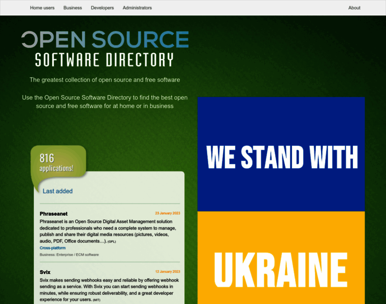 Opensourcesoftwaredirectory.com thumbnail