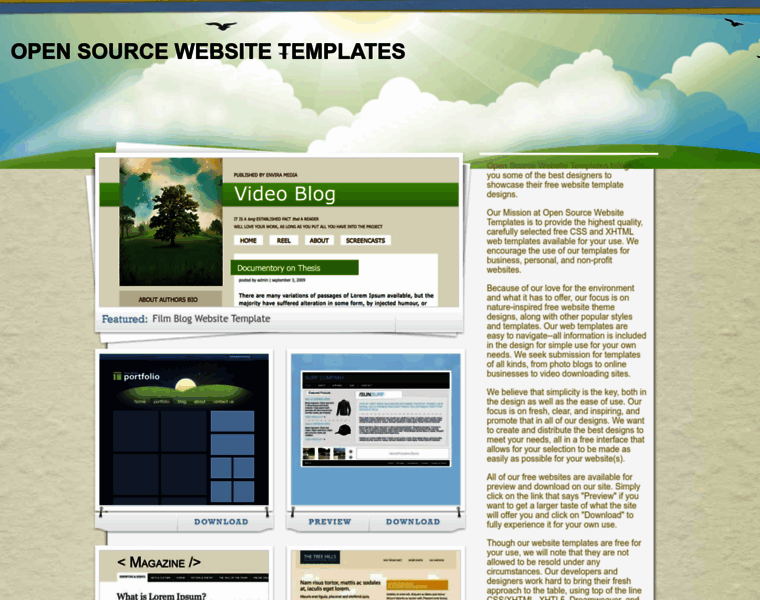 Opensourcetemplates.org thumbnail