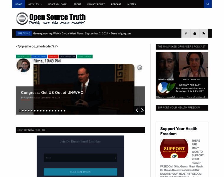 Opensourcetruth.com thumbnail Opensourcetruth.com thumbnail