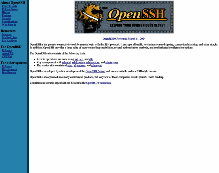 Openssh.org thumbnail