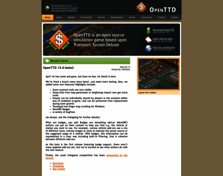 Openttd.org thumbnail Openttd.org thumbnail