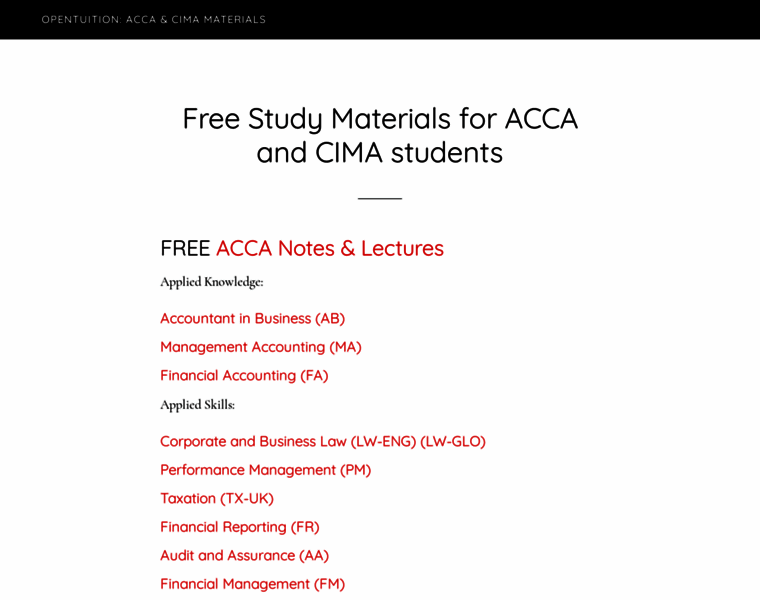 Opentuition.org thumbnail