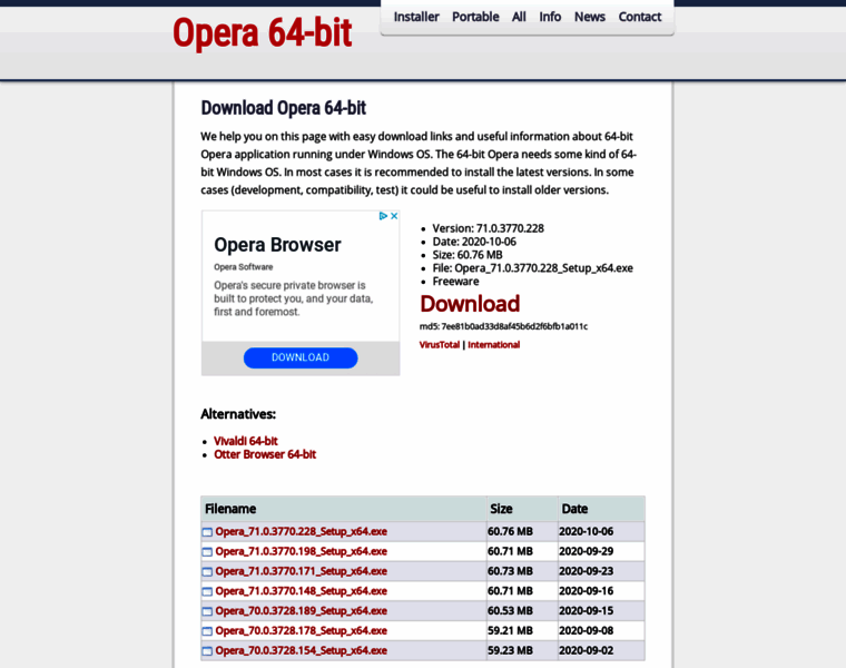 Opera64bit.com thumbnail