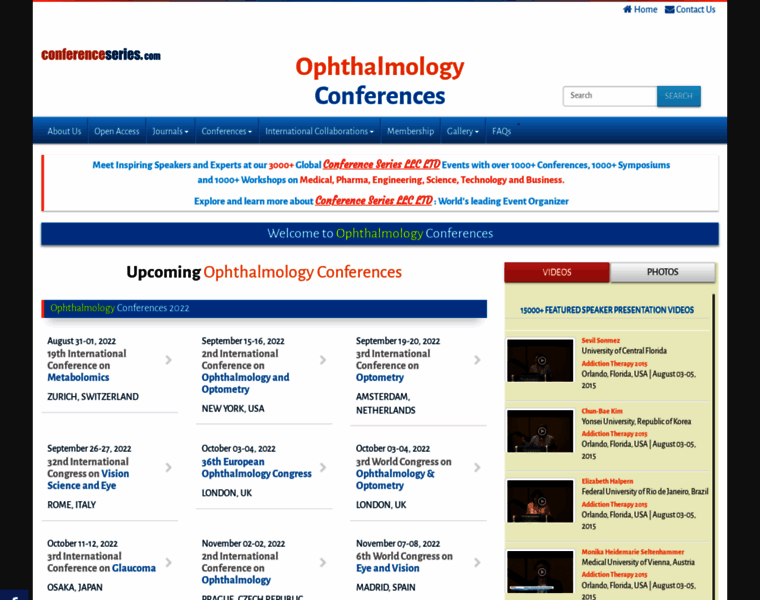 Ophthalmologyconferences.com thumbnail