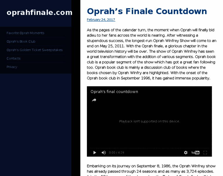 Oprahfinale.com thumbnail