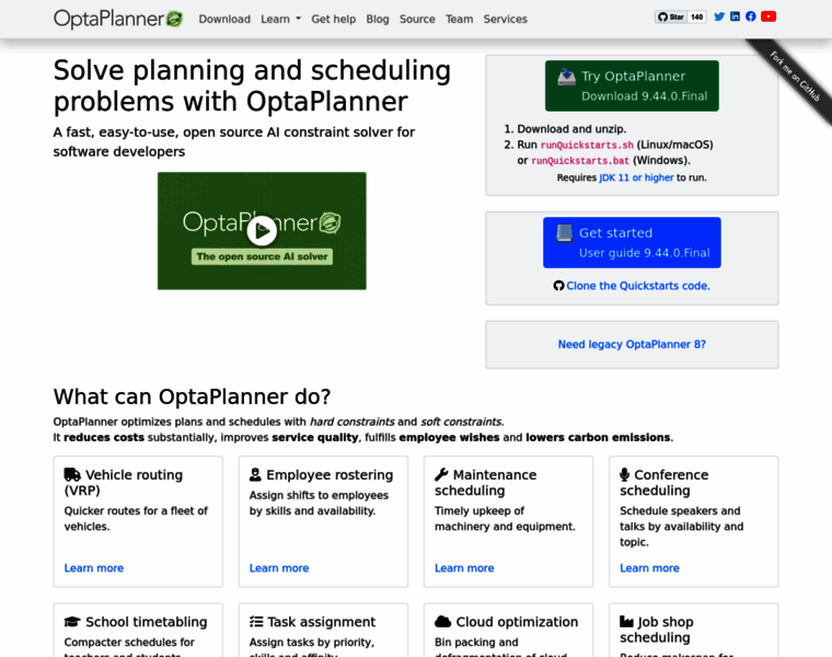 Optaplanner.org thumbnail