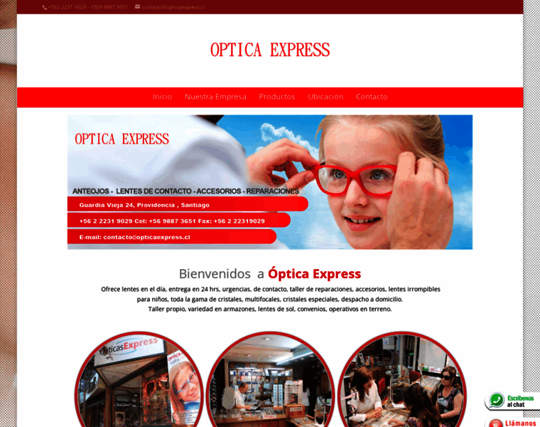 Opticaexpress.cl thumbnail