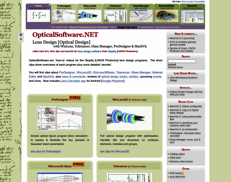 Opticalsoftware.net thumbnail