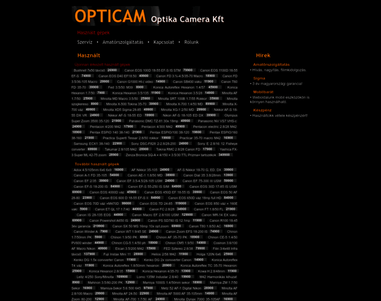Opticam.hu thumbnail