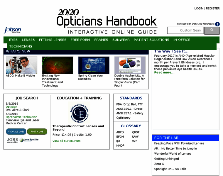 Opticianshandbook.com thumbnail