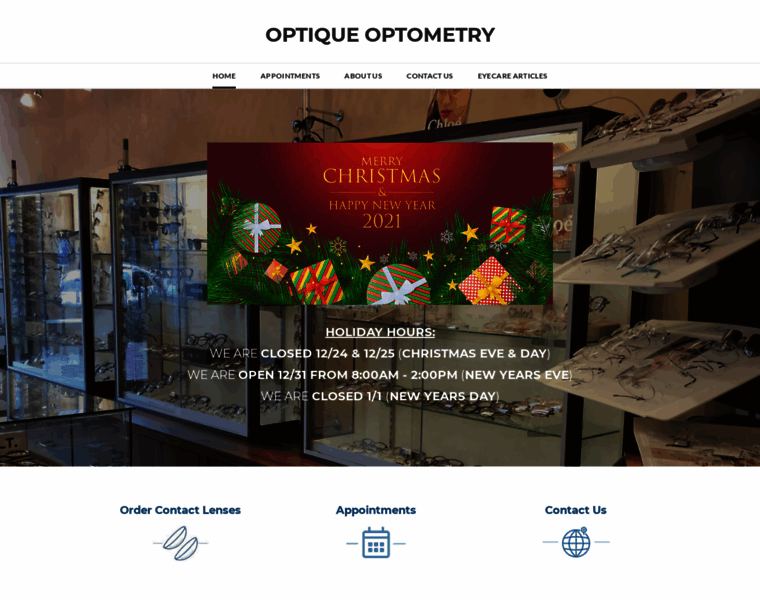 Optiqueoptometry.com thumbnail