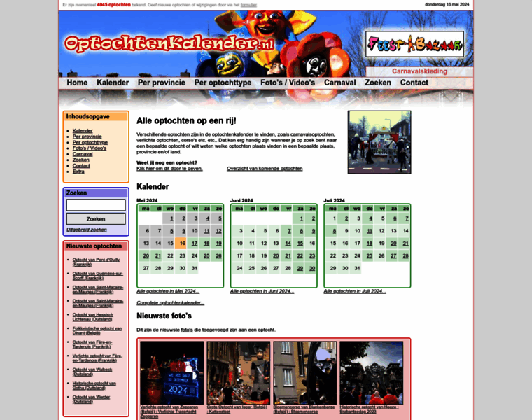 Optochtenkalender.nl thumbnail