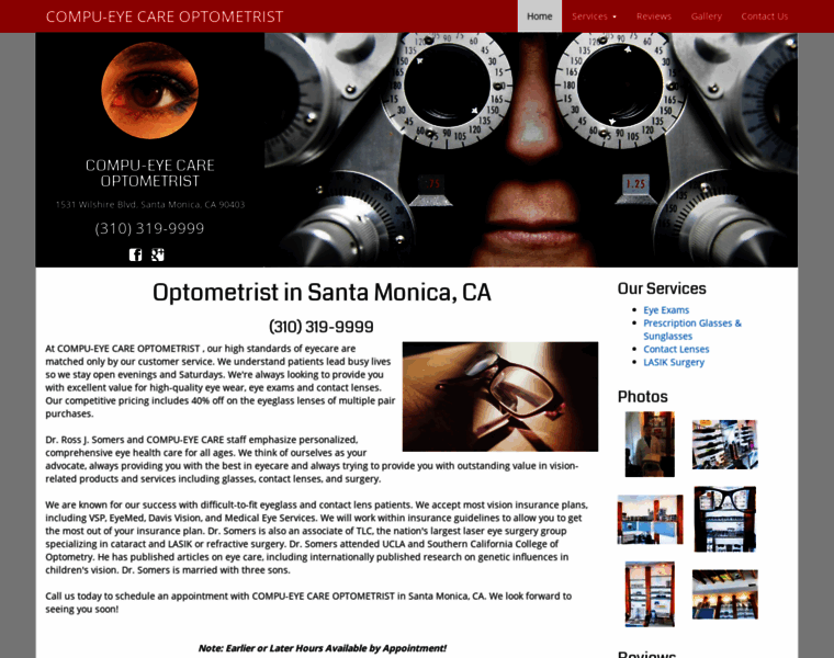 Optometristsantamonica.com thumbnail
