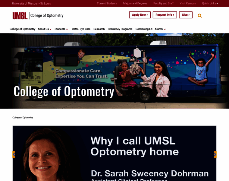 Optometry.umsl.edu thumbnail