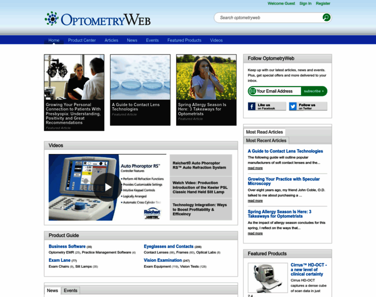 Optometryweb.com thumbnail