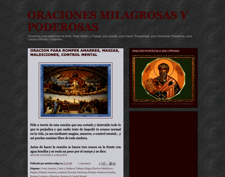 Oracionesmilagrosasypoderosas.com thumbnail