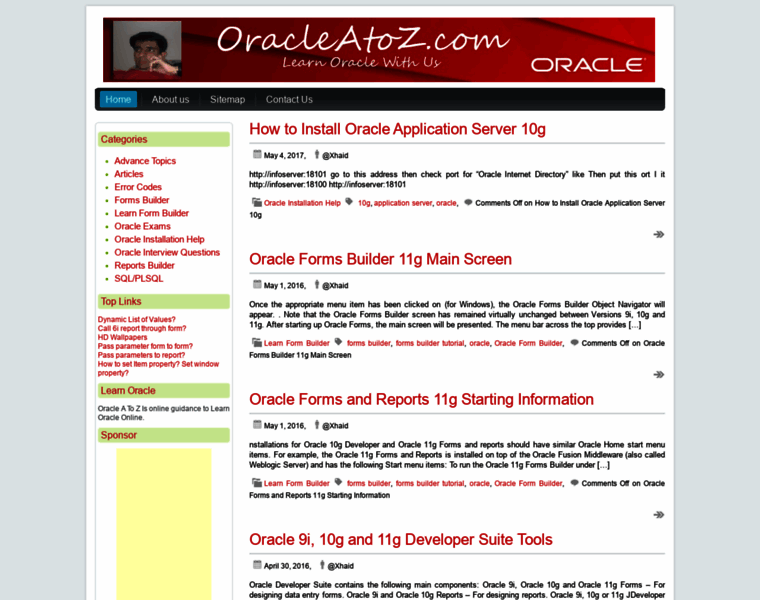 Oracleatoz.com thumbnail