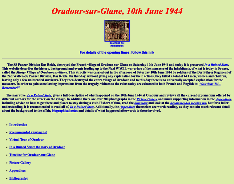 Oradour.info thumbnail Oradour.info thumbnail