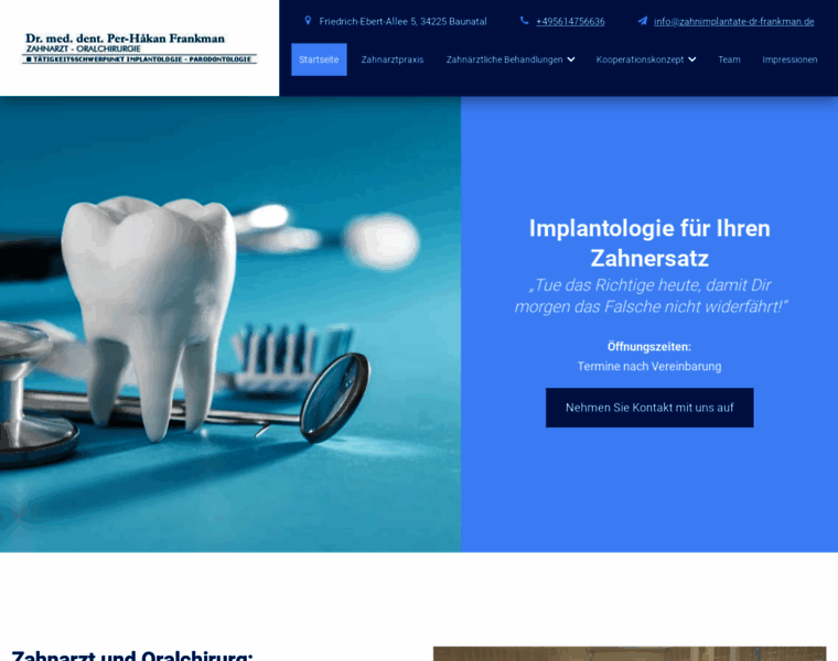 Oralchirugie-frankman.de thumbnail
