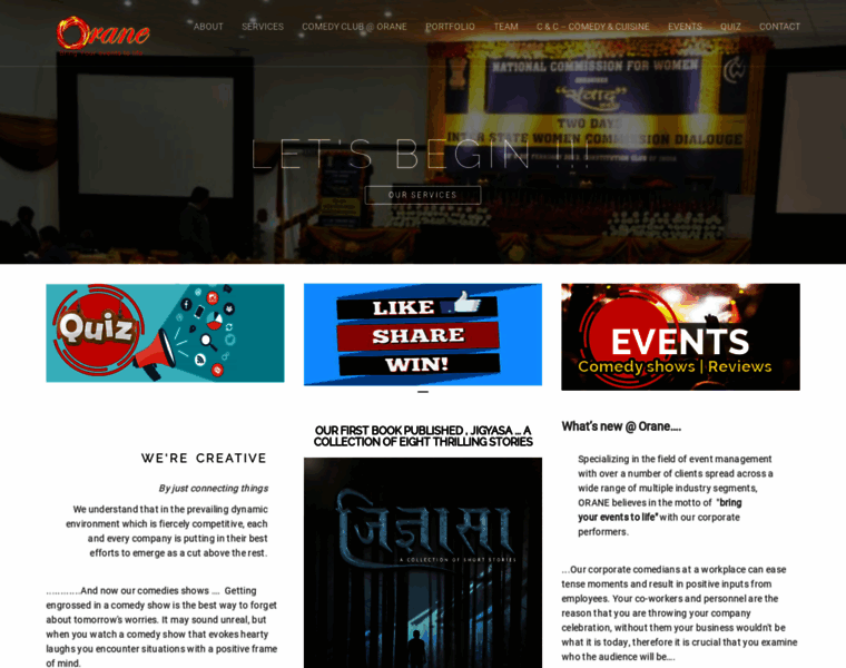 Orane-events.com thumbnail
