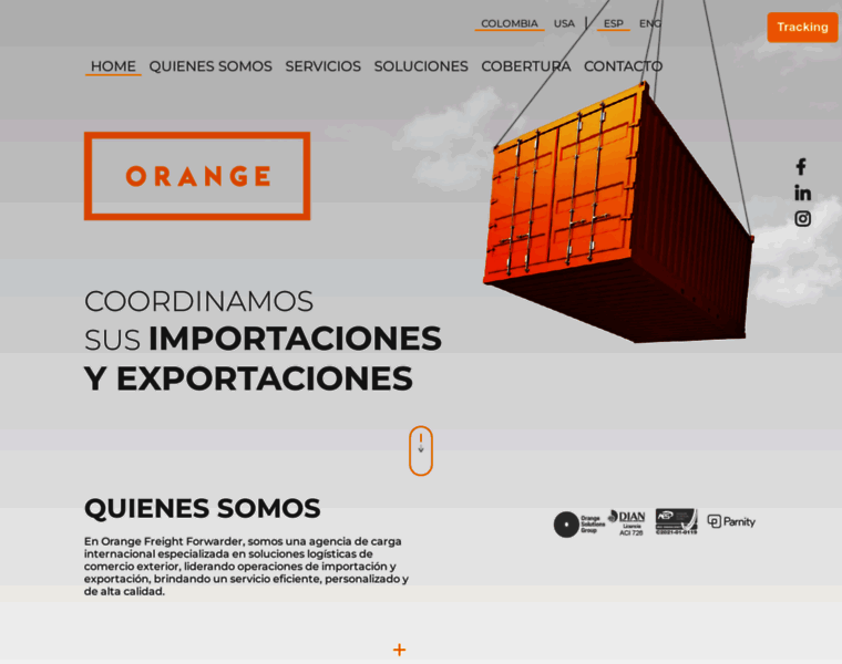Orangefreight.co thumbnail