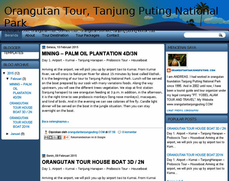 Orangutantour.net thumbnail