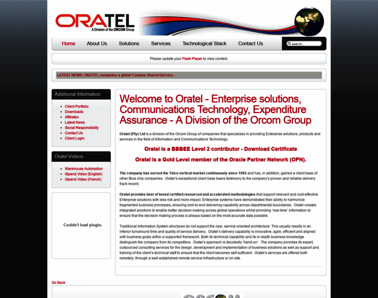 Oratel.co.za thumbnail
