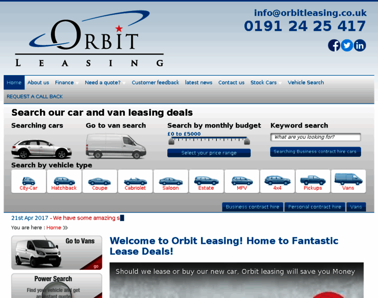 Orbitleasing.co.uk thumbnail