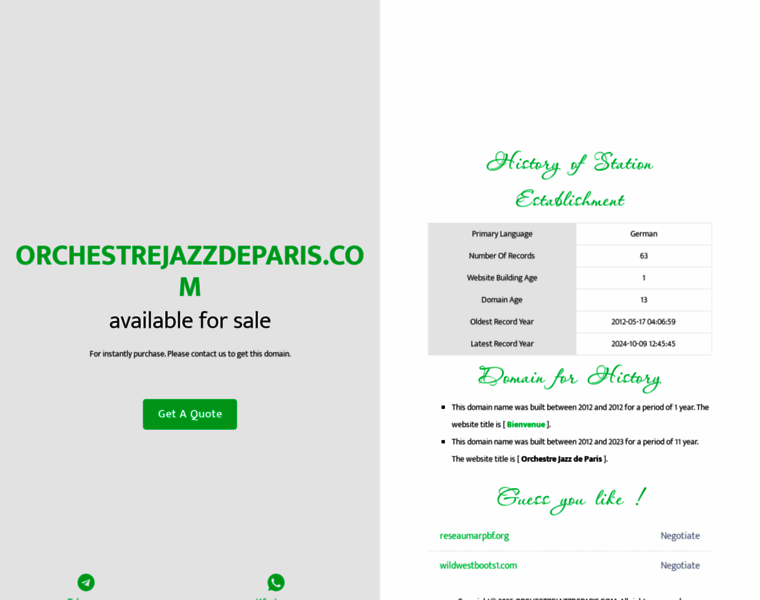 Orchestrejazzdeparis.com thumbnail Orchestrejazzdeparis.com thumbnail