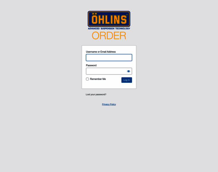 Order.ohlins.com thumbnail