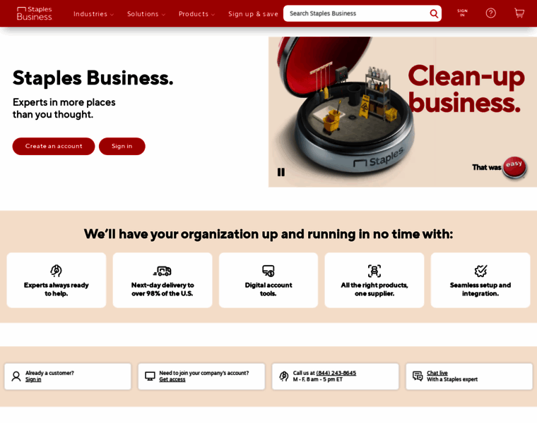 order.staplesadvantage.com at WI. Staples Business | Solutions for Business