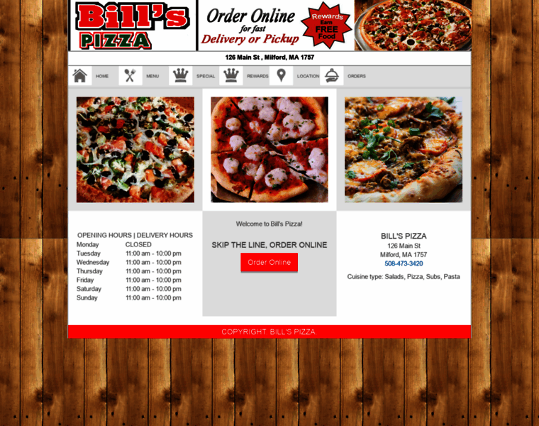 Orderbillspizza.com thumbnail