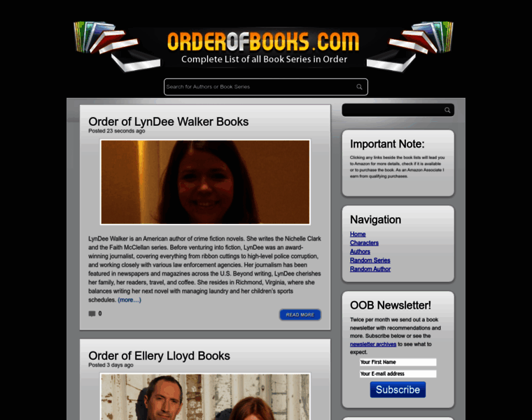 Orderofbooks.com thumbnail