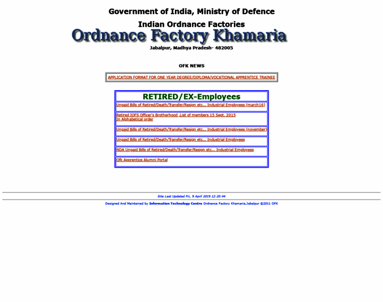 Ordkham.gov.in thumbnail