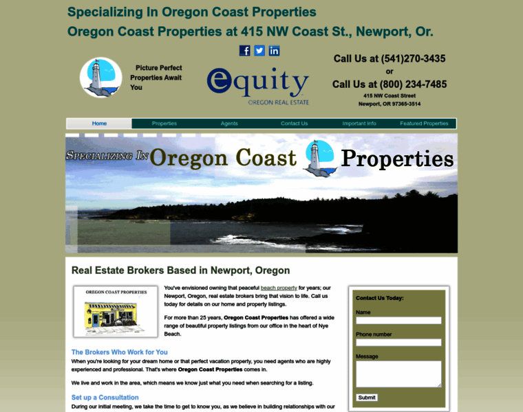 Oregoncoastproperties.net thumbnail