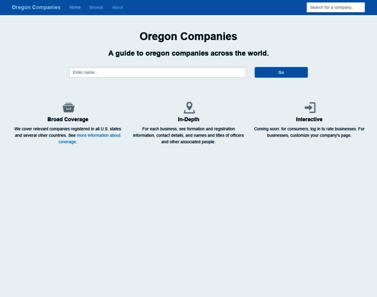Oregoncompanies.org thumbnail