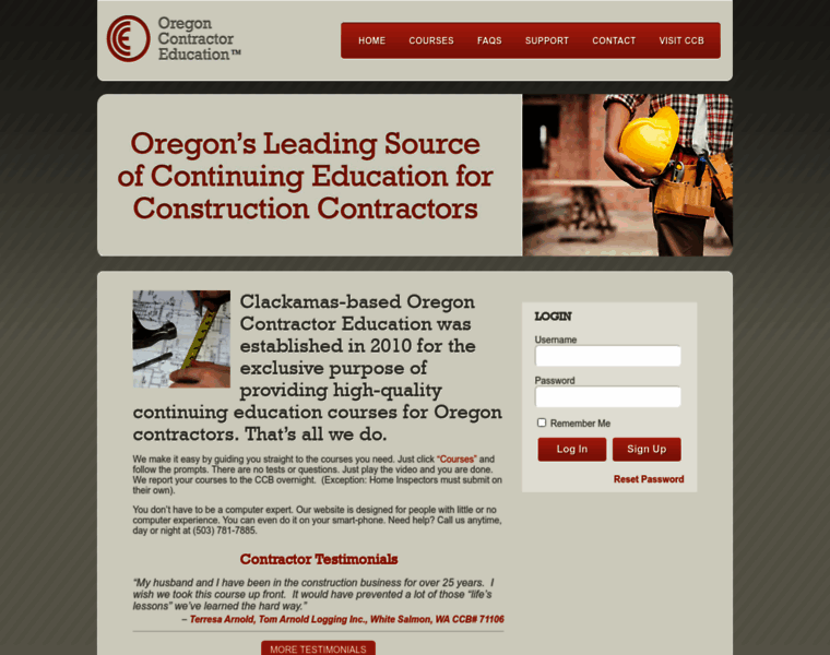 Oregoncontractoreducation.com thumbnail