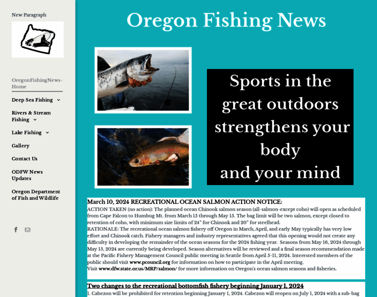 Oregonfishingnews.com thumbnail