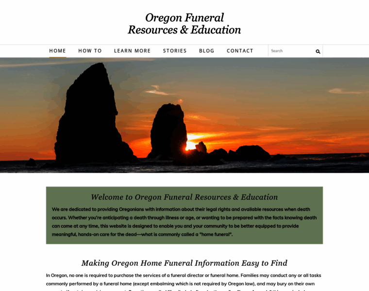Oregonfuneral.org thumbnail