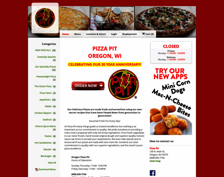 Oregonpizzapit.com thumbnail