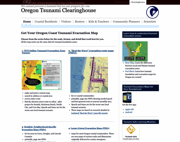 Oregontsunami.org thumbnail