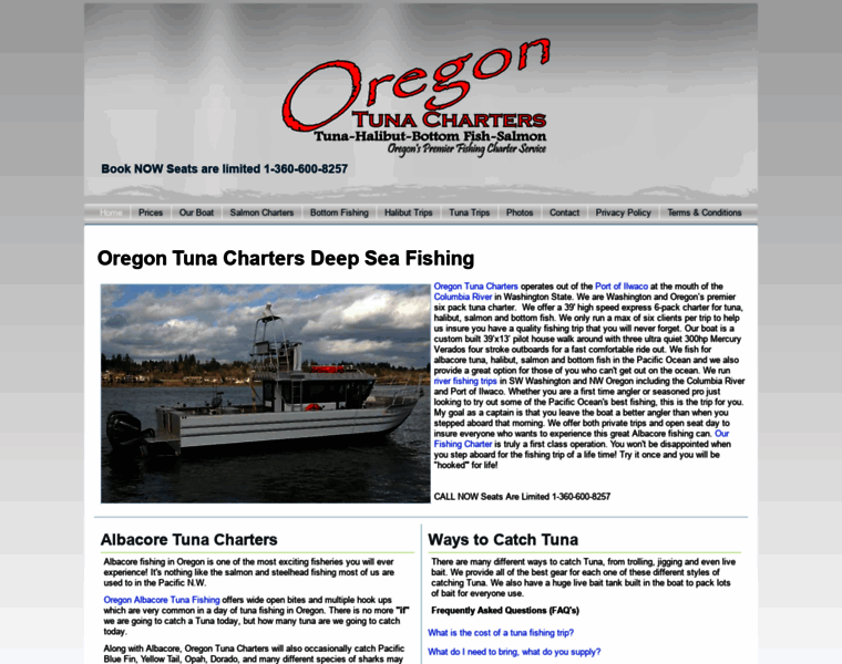 Oregontunacharters.com thumbnail