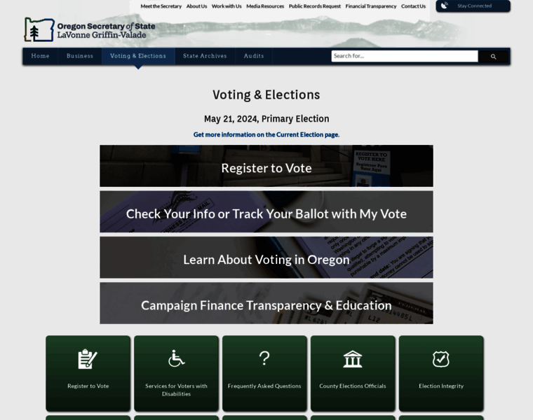 Oregonvotes.org thumbnail