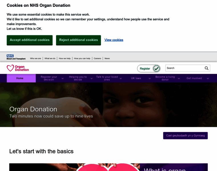 Organdonation.nhs.uk thumbnail