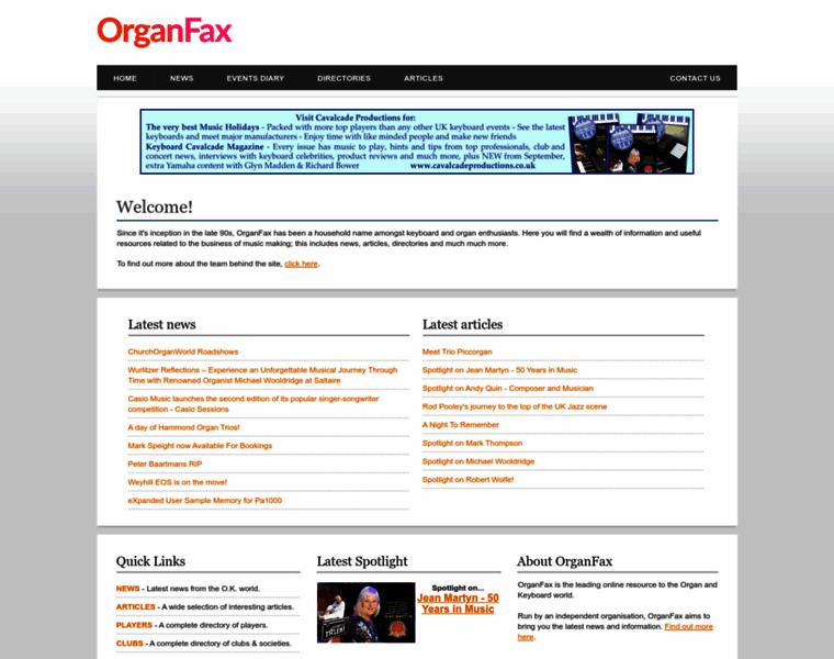 Organfax.co.uk thumbnail