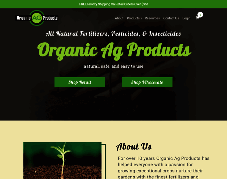 Organicagproducts.com thumbnail