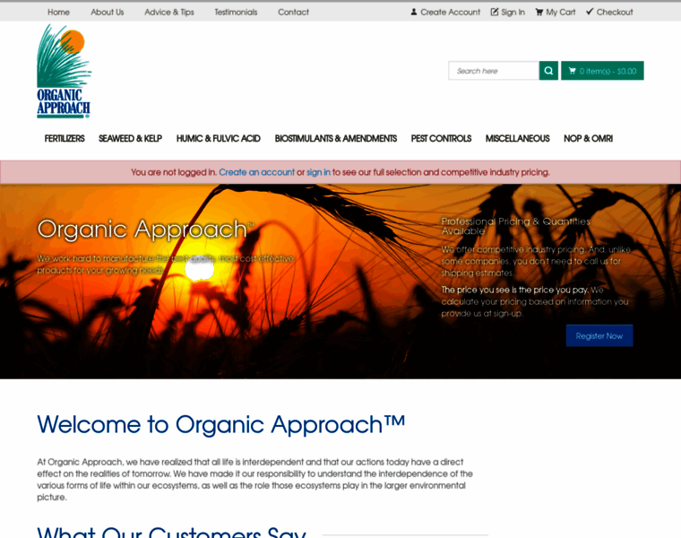 Organicapproach.com thumbnail
