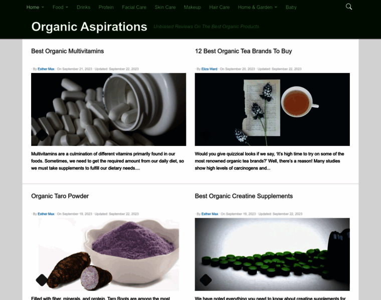 Organicaspirations.com thumbnail Organicaspirations.com thumbnail