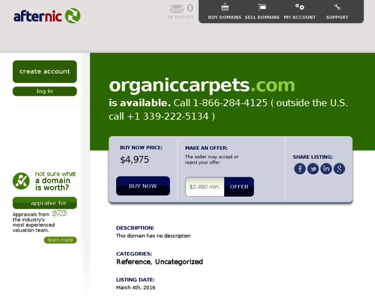 Organiccarpets.com thumbnail
