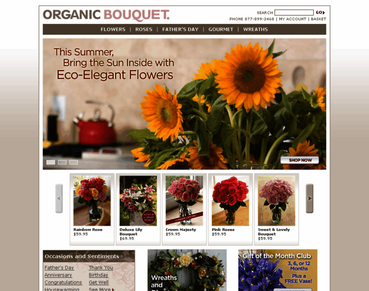Organicflowers.com thumbnail